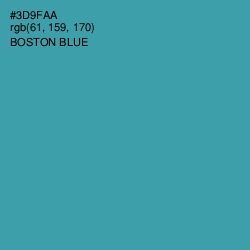 #3D9FAA - Boston Blue Color Image